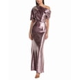 thumbnail image 1 of Amsale womens  One-Shoulder Velvet Gown, 8, Pink, 1 of 3