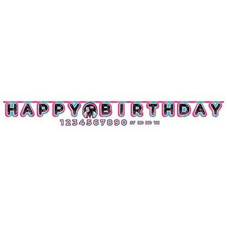 Amscan 122752 Internet Famous Jumbo Add-an-Age Banner, 10.5'' x 10", Multicolor