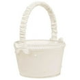 thumbnail image 1 of Amscan 130096 Ivory Pearl Flower Girl Basket - Pack of 2, 1 of 1
