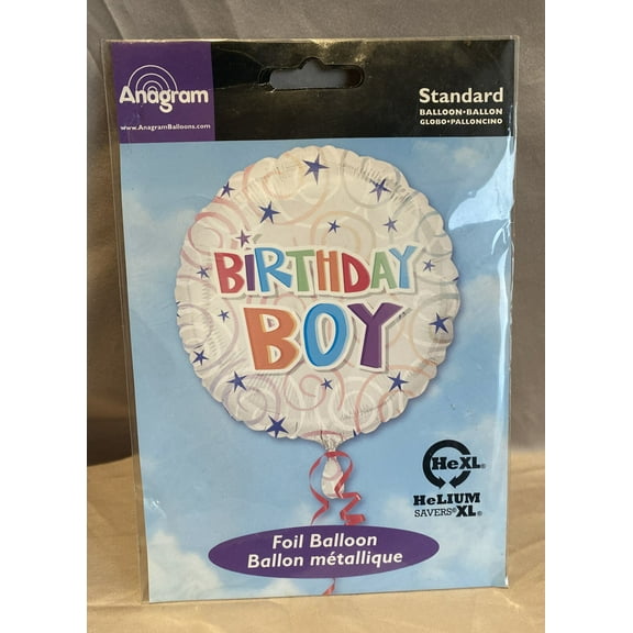 Amscan 17 Birthday Boy Foil Balloon
