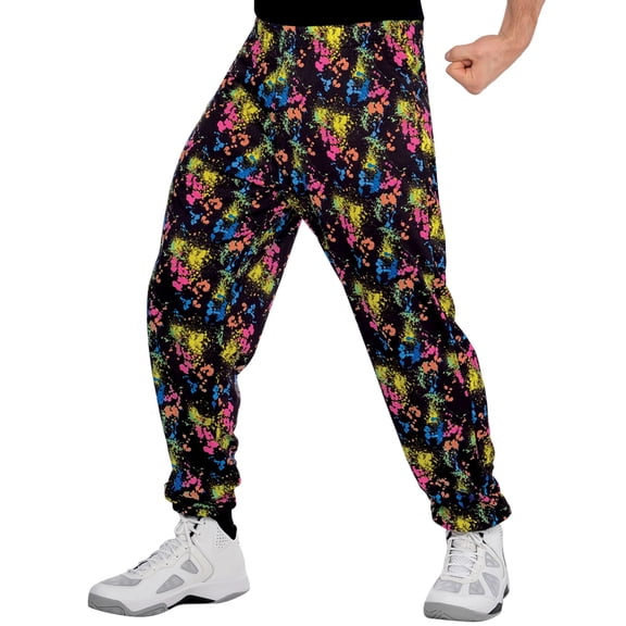 Amscan 1980s Neon Splatter Muscle Pants - Halloween Costume Accessory 1 count