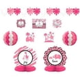 thumbnail image 1 of Amscan 241131 Pink Safari Baby Shower Room Decorating Kit - Pack of 6, 1 of 1