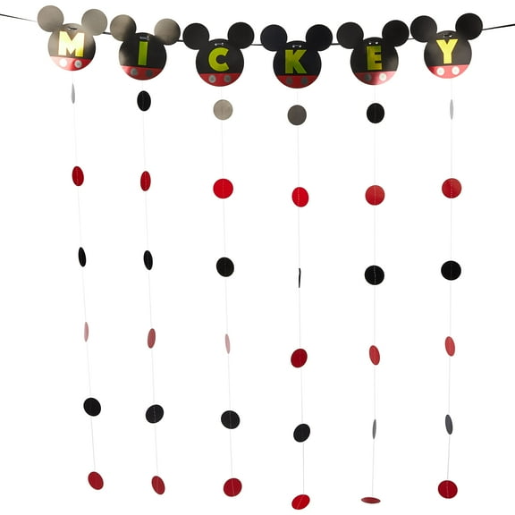 Amscan 243543 Mickey Mouse Banner String - 120" Party Decoration 1ct