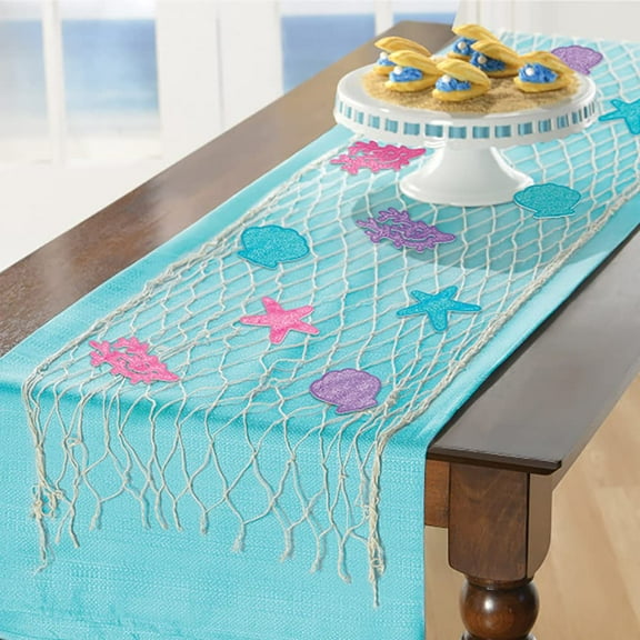 Amscan 244040 Shimmering Mermaids Fish Net Decoration Kit