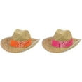 thumbnail image 1 of Amscan Spanish Straw Hats Costume Accessory - 3" x 14 1/2", Multicolor - 2 Pcs, 1 of 1