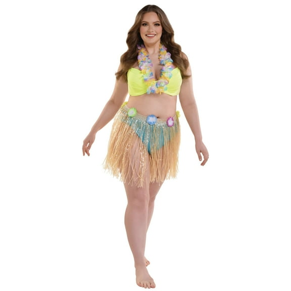 Amscan 340488 Luau Skirt Plastic Adult - Extra Large