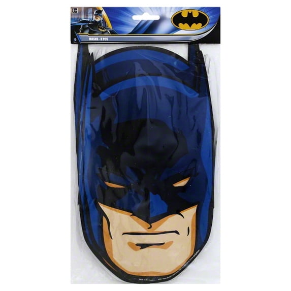 DesignWare Batman Paper Mask, Multicolor-Pack 0f 8