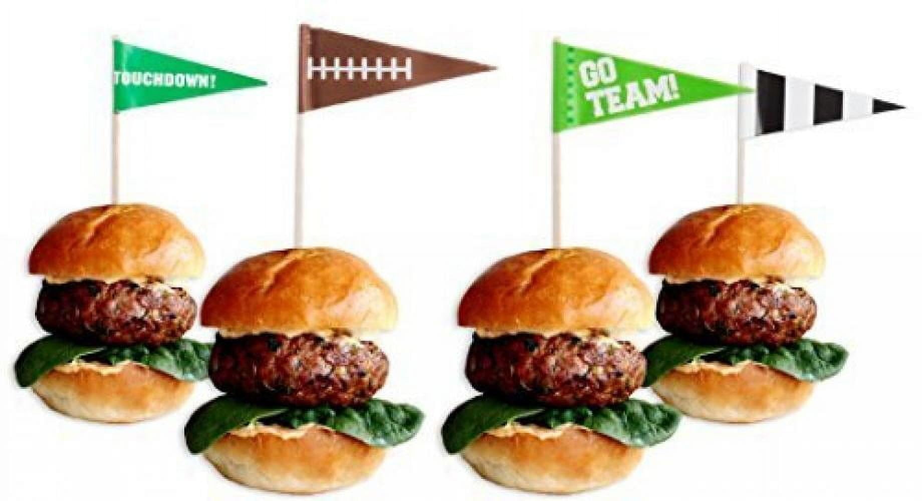 Amscan 400062 Football Flag Picks, Party Decoration, 1 piece