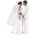 thumbnail image 1 of Amscan 474851 Wedding Plastic Cake Topper, African American Couple, 4.5", 1 piece, 1 of 1