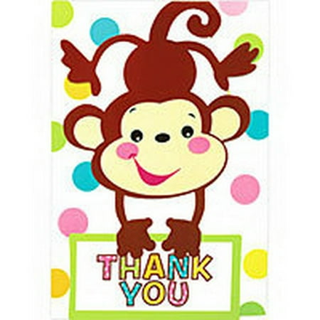 Amscan 484416 Fisher Price Baby Thank You Note