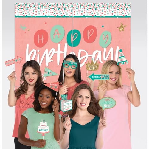 Amscan 670798 Happy Cake Day Scene Setters with Props, Paper with Plastic