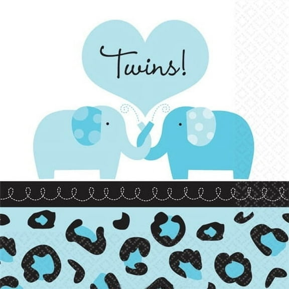 Amscan 701133 Sweet Safari Boy Beverage Napkins - Pack of 432