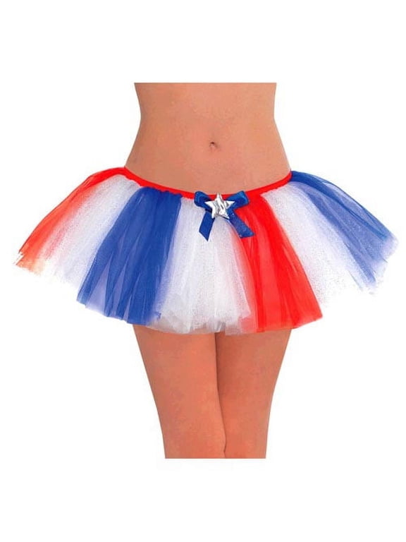 Adult Tulle Tutu Skirt Patriotic 1 Pc.