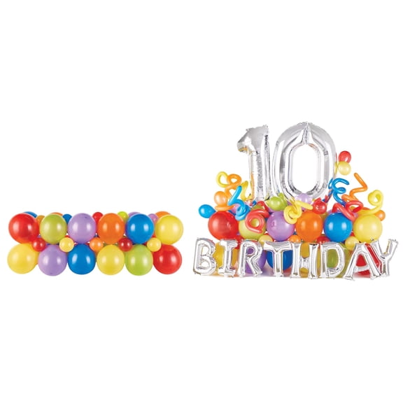 Amscan Balloon Base Kit Adjustable Balloon Template Items for Birthday New Year's Eve Graduation