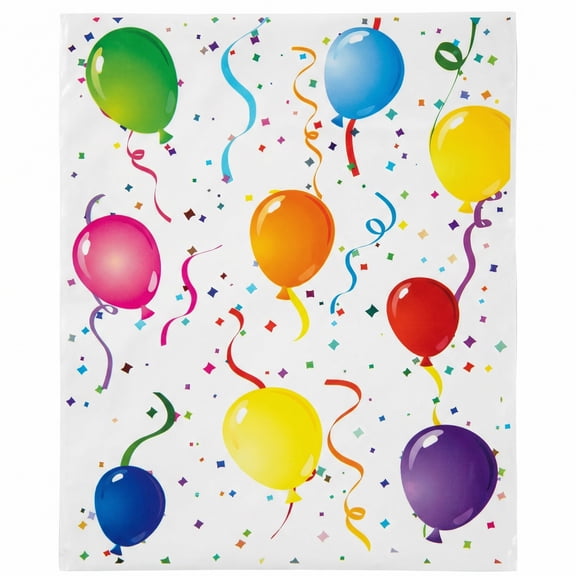Amscan Balloons Party Kraft Loot Bags, 16 Count