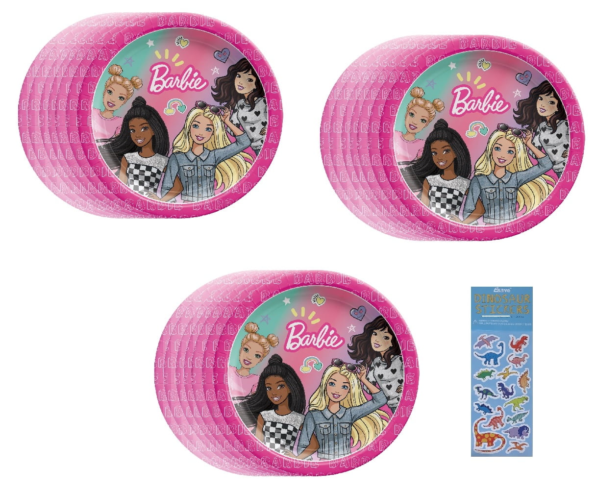 Barbie Tableware Party Supplies Bundle 24 Count Dessert Cake Paper — free download