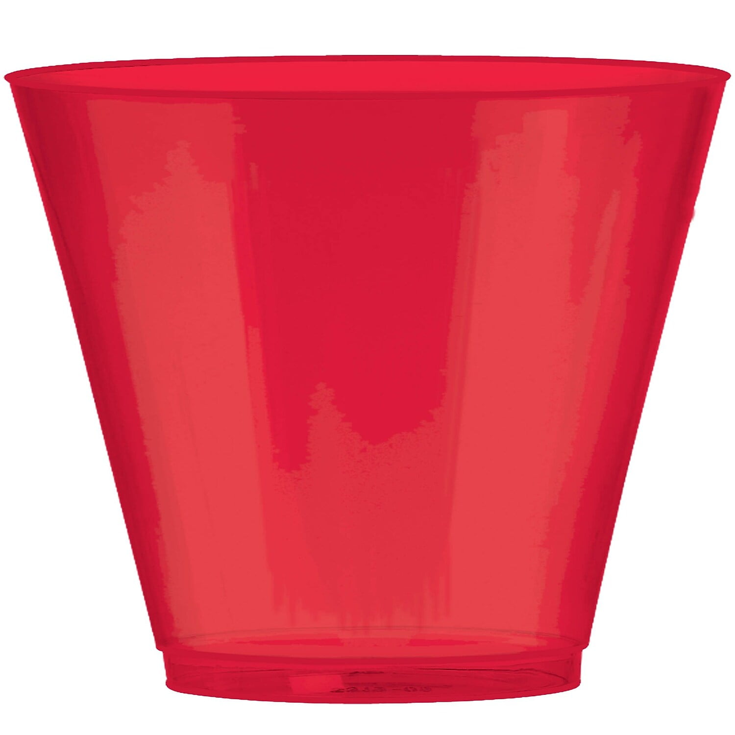 Amscan Big Party Pack Apple Plastic Cups, 9 oz., Red