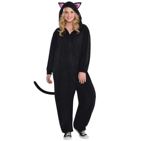 Amscan - Black Cat Zipster Small/Medium Costume - Plus