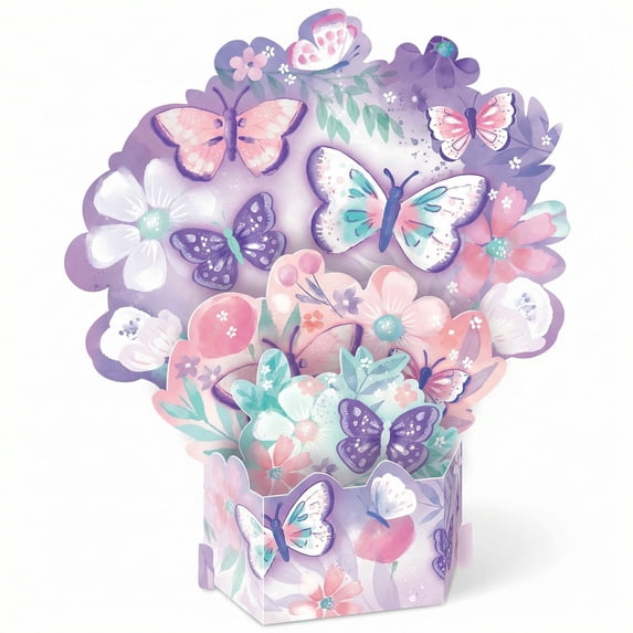 Amscan Butterfly Flutter Table Centerpiece for Baby’s First Birthday – 2 Count