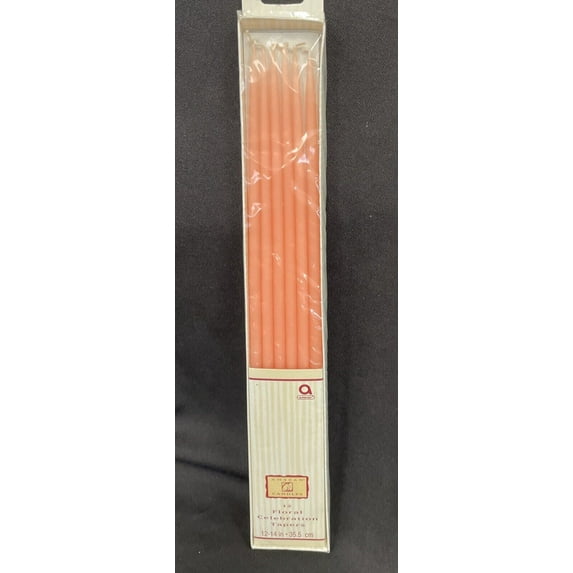 Amscan Candles 12 Floral Celebration Tapered Candles 12-14” pink