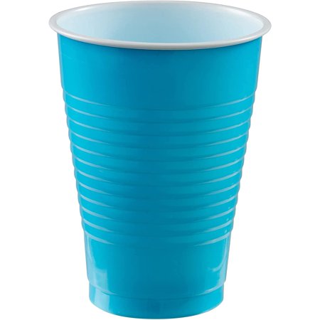 Amscan 43001.54 Caribbean Plastic Cups Big Party Pack 20ct,12 oz.