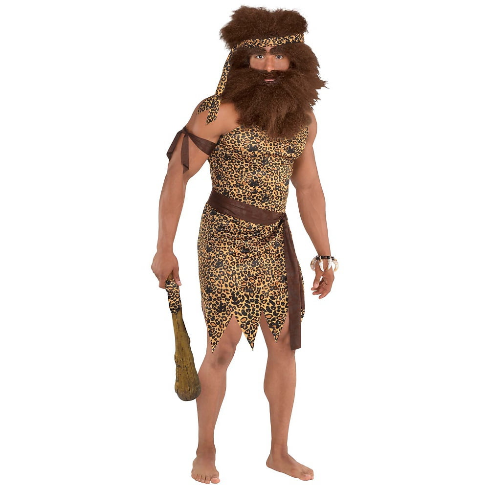 【激安通販 オンラインショップ】日用品 Halloween Caveman Amscan Costume Adults for Kit Accessory 小物