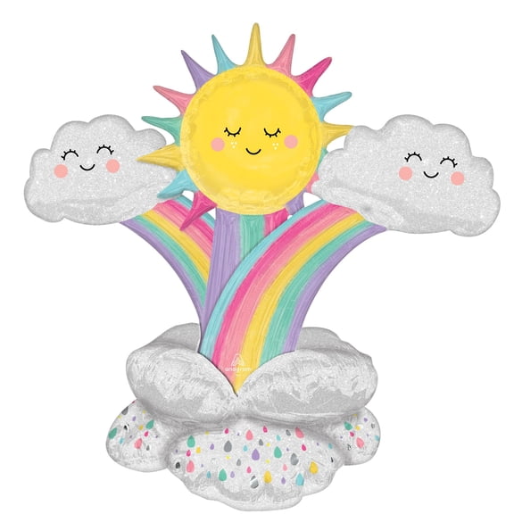 Amscan Cheerful Rainbow & Sunshine AirLoonz Balloon