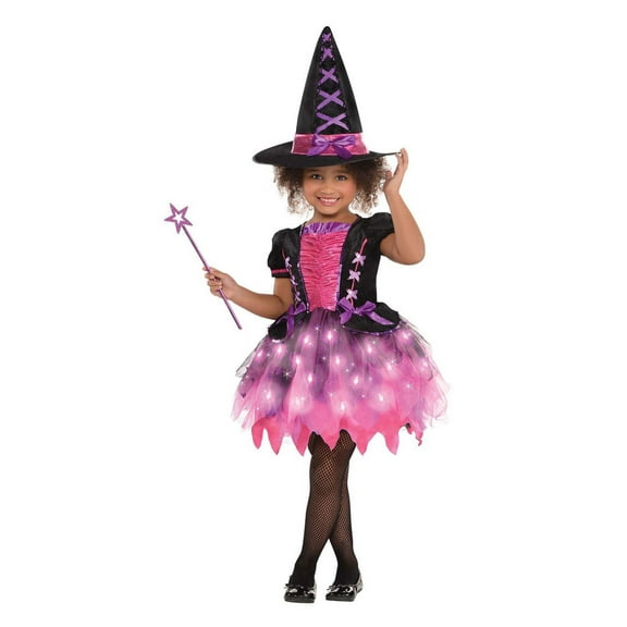 Amscan Child Sparkle Light Up Witch Costume