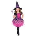 thumbnail image 1 of Amscan Child Sparkle Light Up Witch Costume, 1 of 4