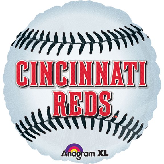 Amscan Cincinnati Reds Baseball Foil Mylar Balloon – 18", 2 Count