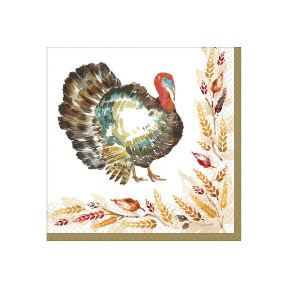Thanksgiving 'Classic' Lunch Napkins Value Pack (125ct)
