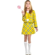 Amscan Clueless Cher-Inspired Child Costume Set - Medium (8-10) - Vibrant Yellow Polyester, Perfect for Theme Parties & Events