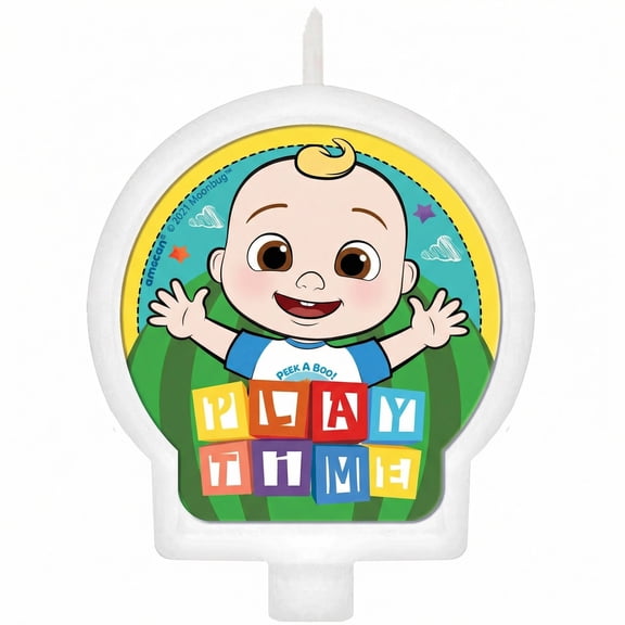 Amscan CoComelon “Play Time” Birthday Candles featuring JJ, 2 Count