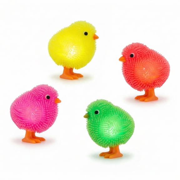 Amscan Colorful Light-Up Easter Chick Favors, Set of 3