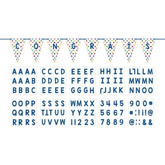 Amscan Customizable Birthday Banner Kit with Letters & Symbols