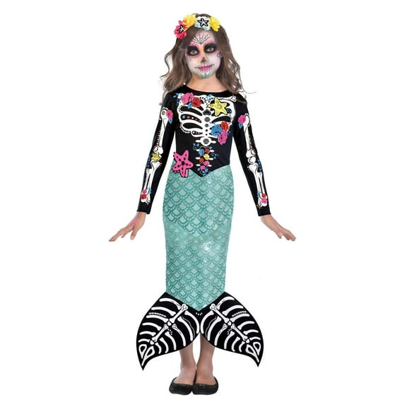Amscan Day of The Dead Mermaid Age 8-10 Female