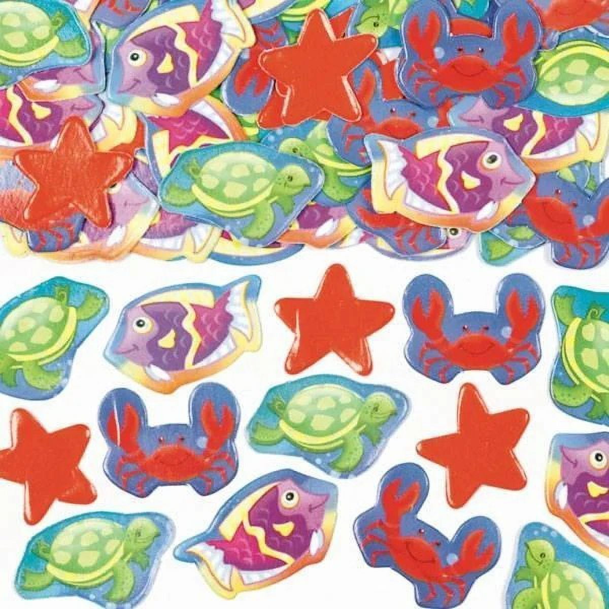 Amscan Disposable Confetti Bash Round Plates - 18ct Multicolor 7 Inch Party Plates