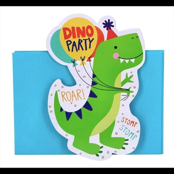 Amscan Dino-Mite Dinosaur Invitations (Pack of 8)