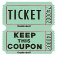 thumbnail image 1 of Amscan Double Ticket Roll, 6-1/2"H x 6-1/2"W x 2"D, Green, 2,000 Tickets Per Roll, 1 of 2