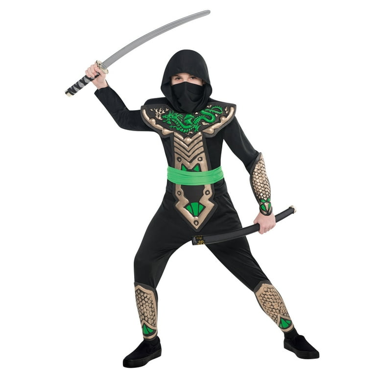 満点の Slayer Dragon Amscan Ninja Extra Costume; Halloween Boys キッズコスチューム