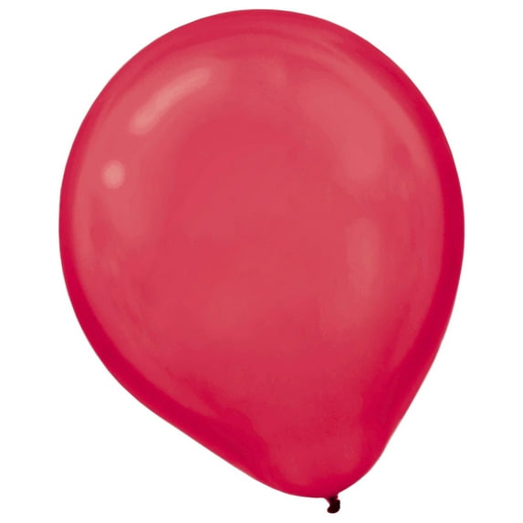 Amscan Enchanting Apple Pearl Latex Balloons Party Supplies for Any Occasion, 12", Red