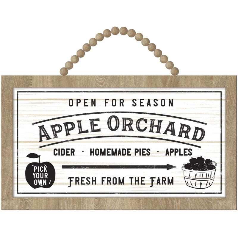 Amscan Fall Nature's Harvest MDF Sign, 8" x 14", White - Walmart.com
