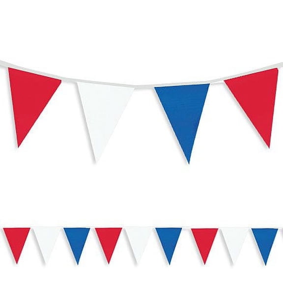 Amscan Festive Plastic Large Outdoor Pennant Banner