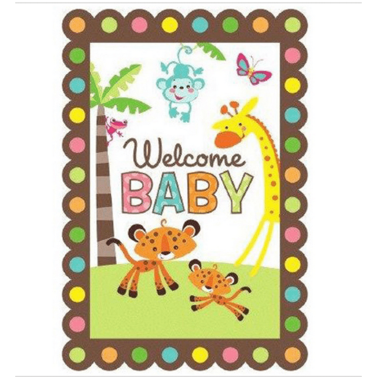Amscan Fisher Price Baby Shower Folded Invitation (8 Pack) Party