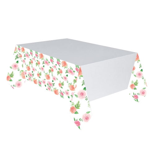 Amscan - Floral Baby Paper Tablecover 1 -