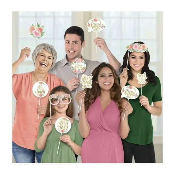 Amscan Floral Baby Photo Props (13) - Party Favors