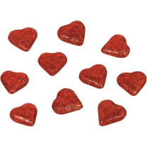 Amscan Foam Glitter Heart Valentine's Day Table Decoration (Pack of 24)