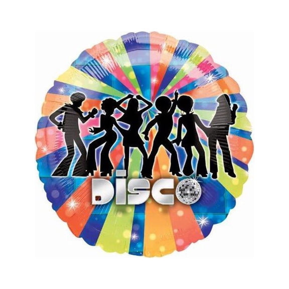 Amscan Foil Balloon Disco Balloons, Multicolor, 18-Inch