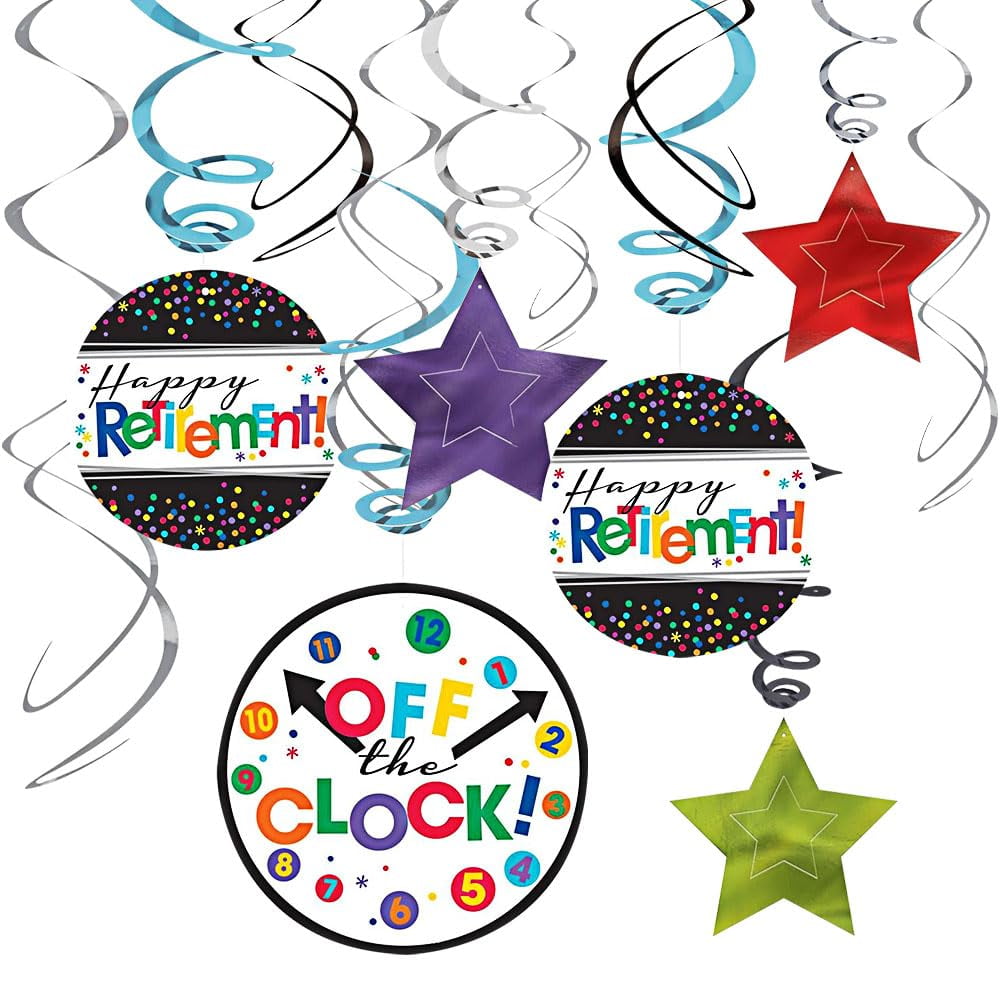 Amscan Fun-Filled Retirement Party Happy Retirement and Off the Clock ...
