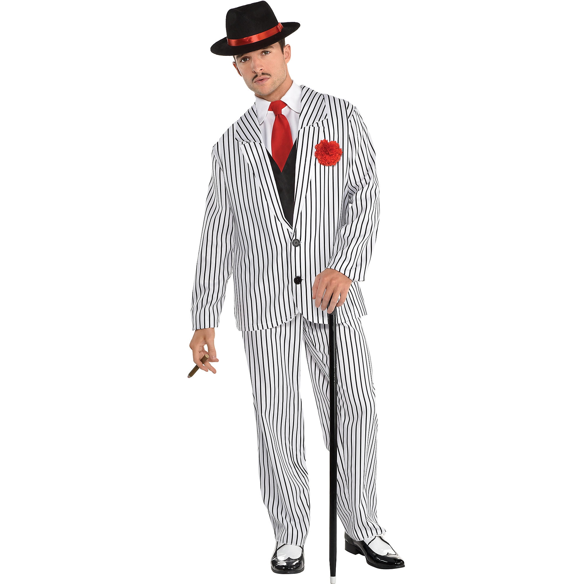 Mens Gangster Carnation Costume Accessories Male Halloween Mens Gangster Carnation Costume Accessories Male Halloween